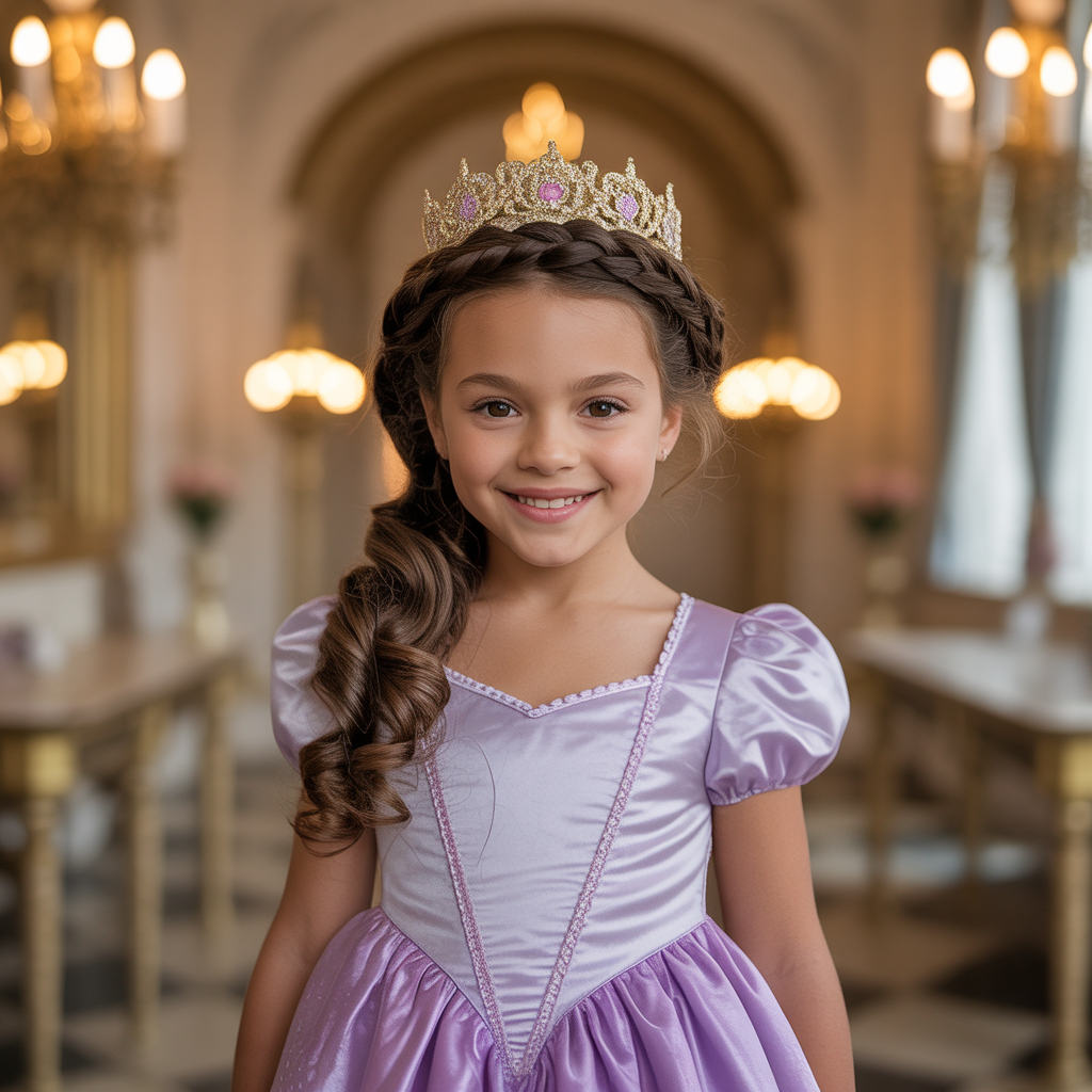Braided Crown with Low Ponytail