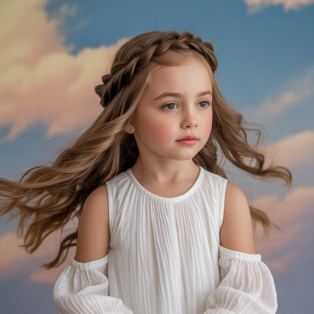 Twisted Halo Braid with Flowing Waves