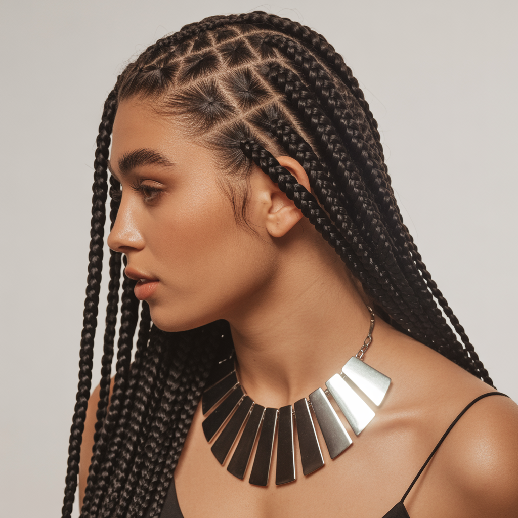 Classic Jumbo Side Part Braids