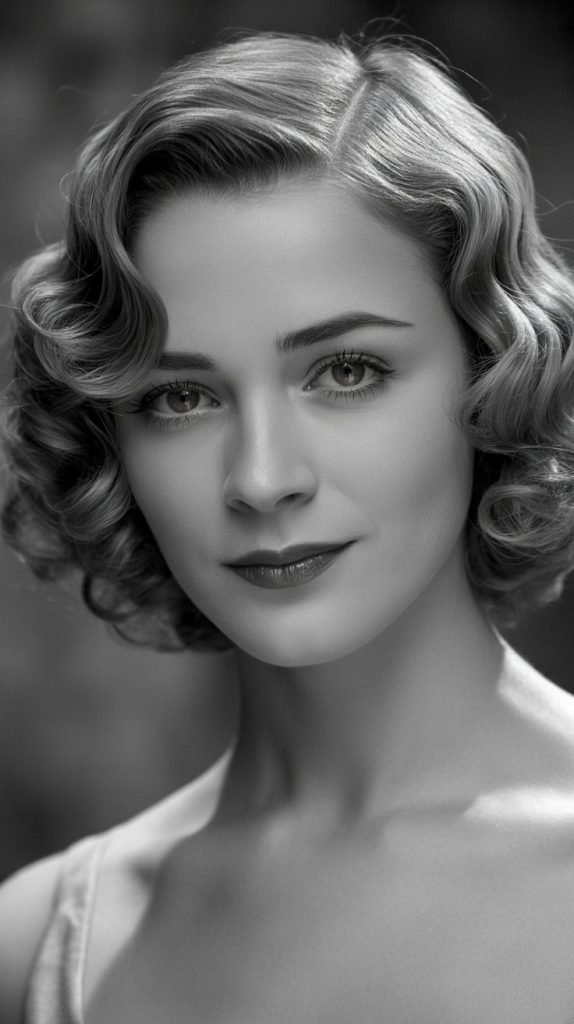 Finger Wave Curly Bob