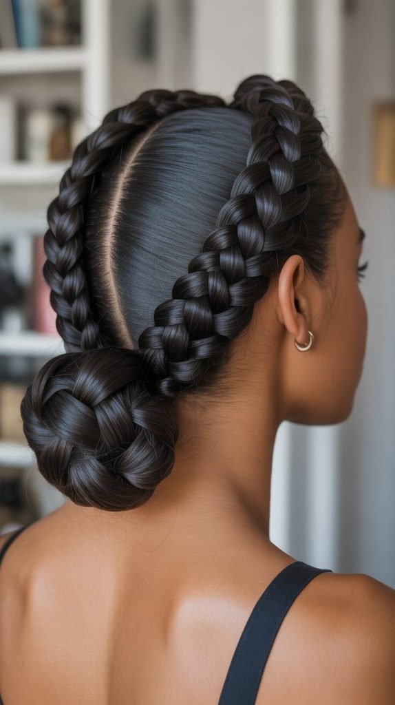 Braided Low Bun
