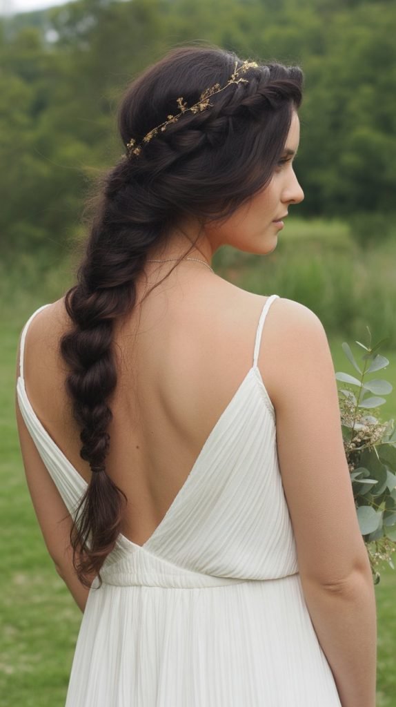 Twisted Crown with Braided Back
