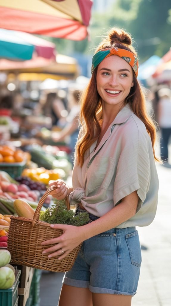 Casual Bandana Top Knot