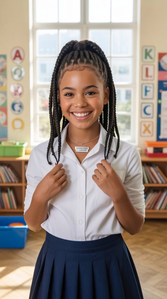 Classic High Ponytail Box Braids