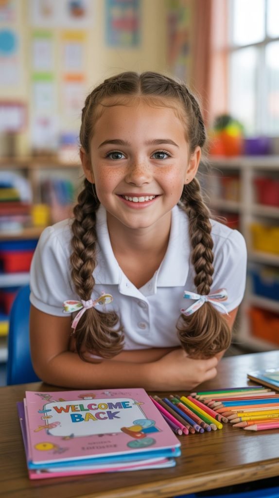  French Braid Pigtails