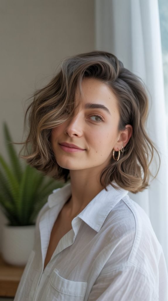 Tousled Medium Lob
