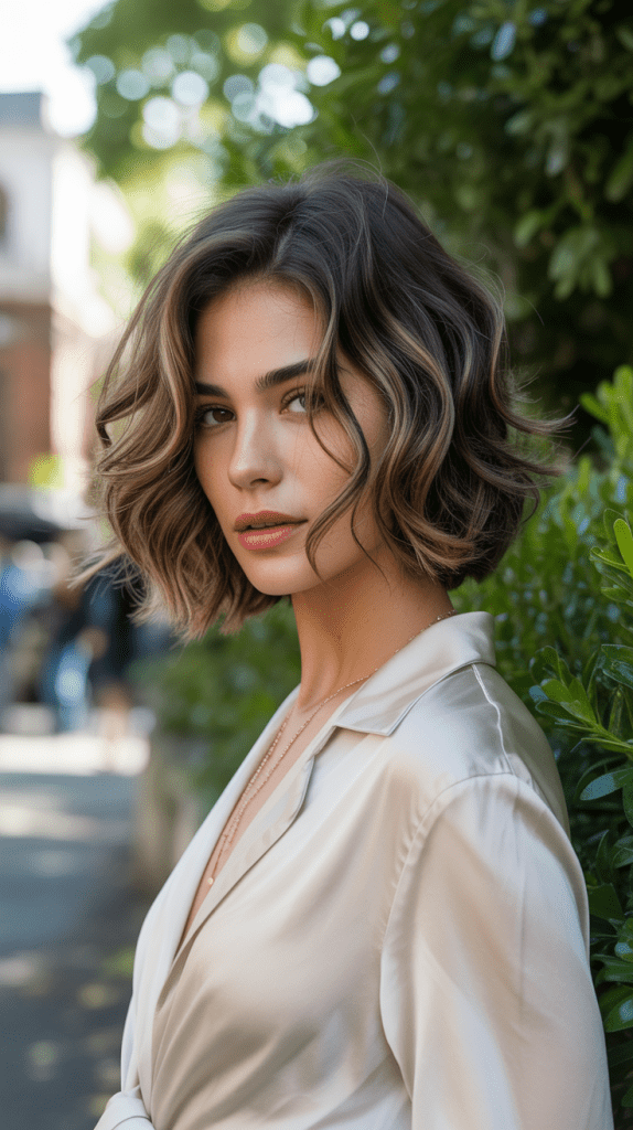  Layered Wavy Bob with Movement