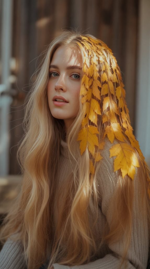 Golden Leaves Pattern