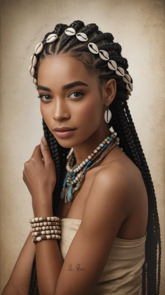 Side Part with Vintage-Inspired Accessories