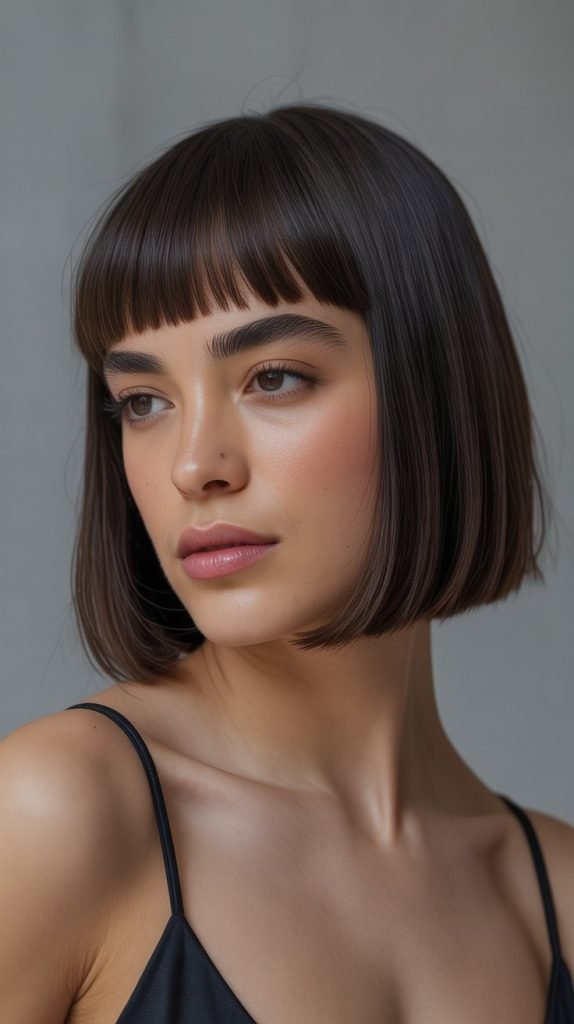 Blunt Bob with Micro Fringe