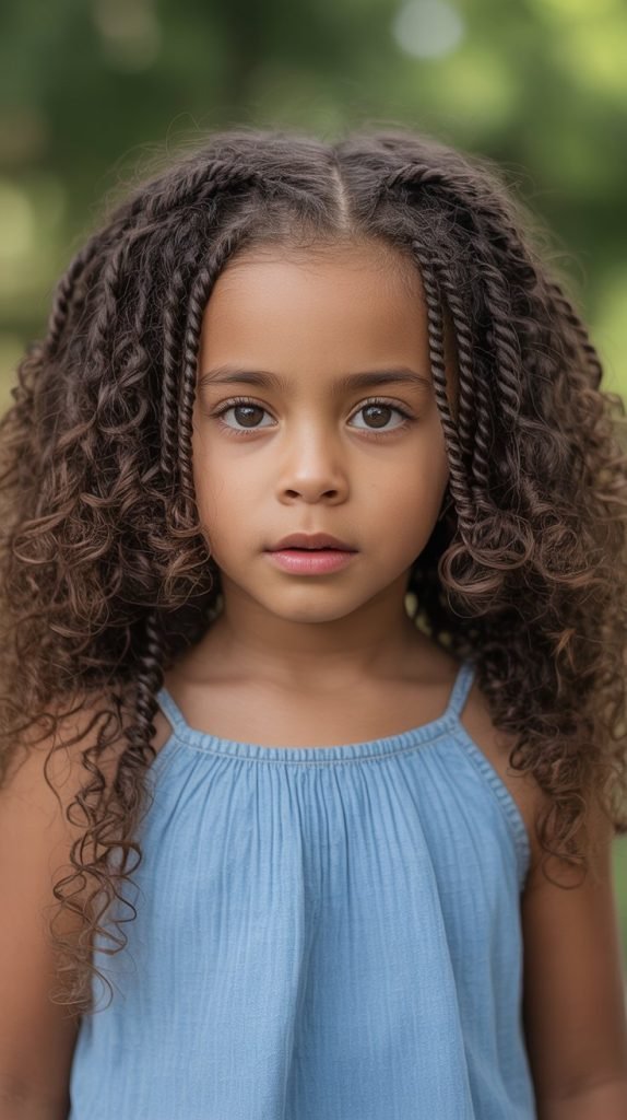 Twisted Crown with Curly Ends