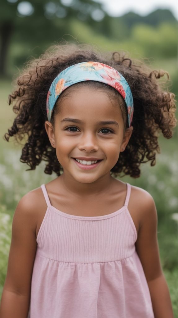 Curly Hair with Headband