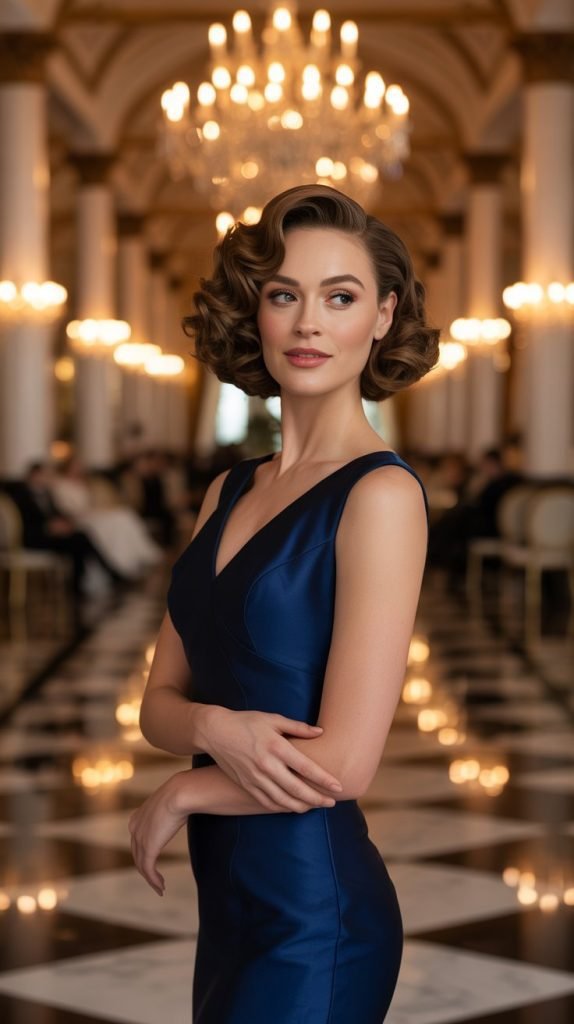 Classic Curly Bob Blowout