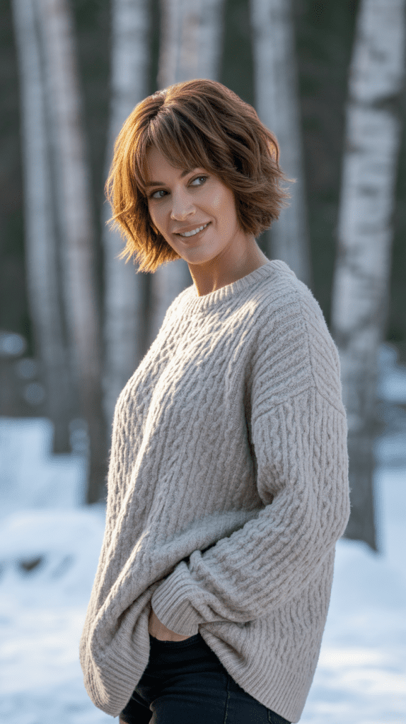 Layered Lob with Texture