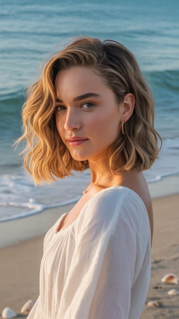Mid-Length Beachy Waves
