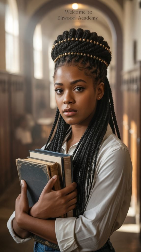 Braided Crown with Loose Hair