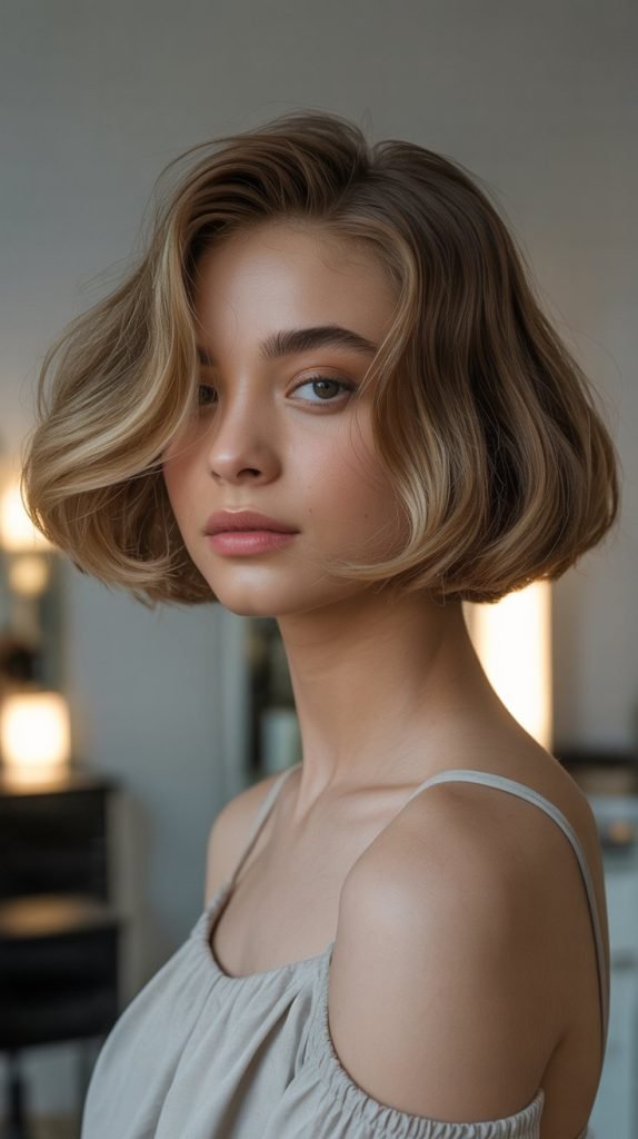  Soft Graduated Bob with Whispy Ends