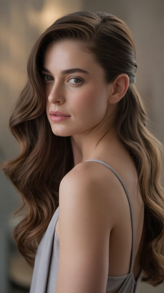 Effortless Wavy Side Parts