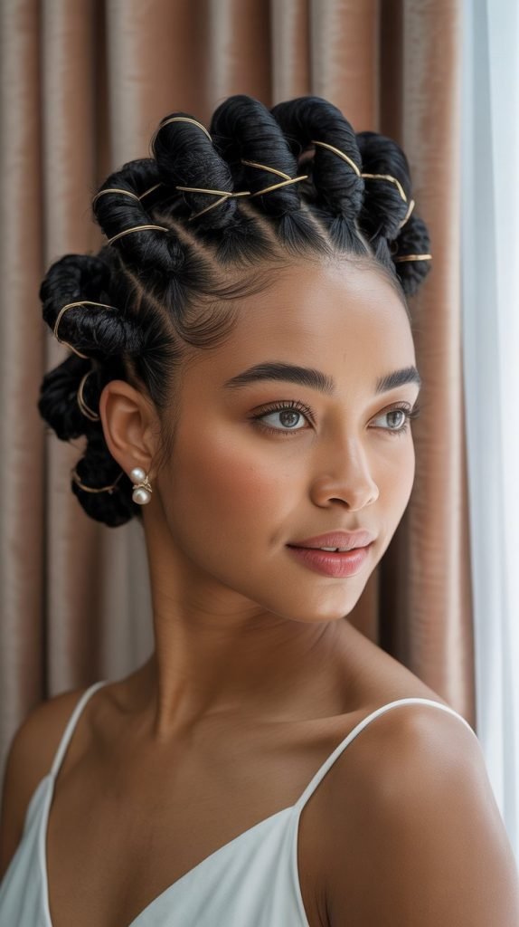  Flat Twist Pin-Up Style