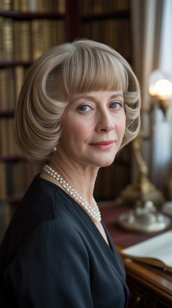 Graduated Curtain Bangs