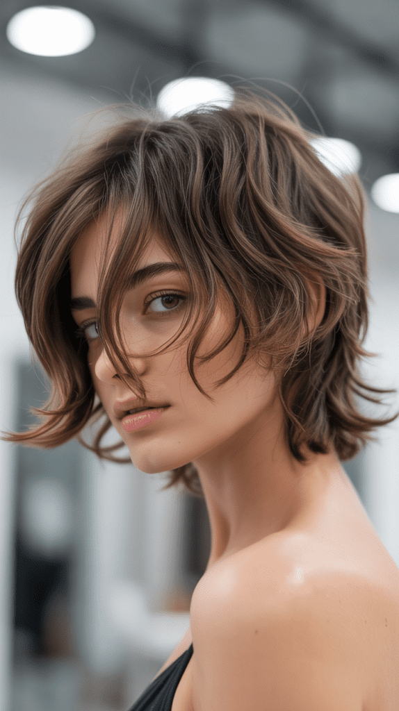 Tousled Crop with Irregular Layers