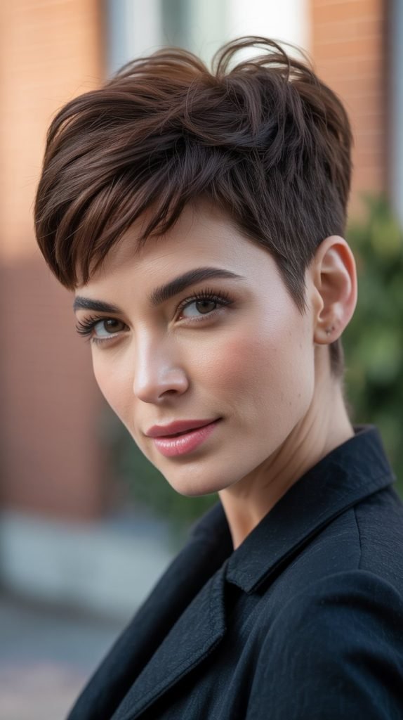 Graduated Pixie with Longer Top Section