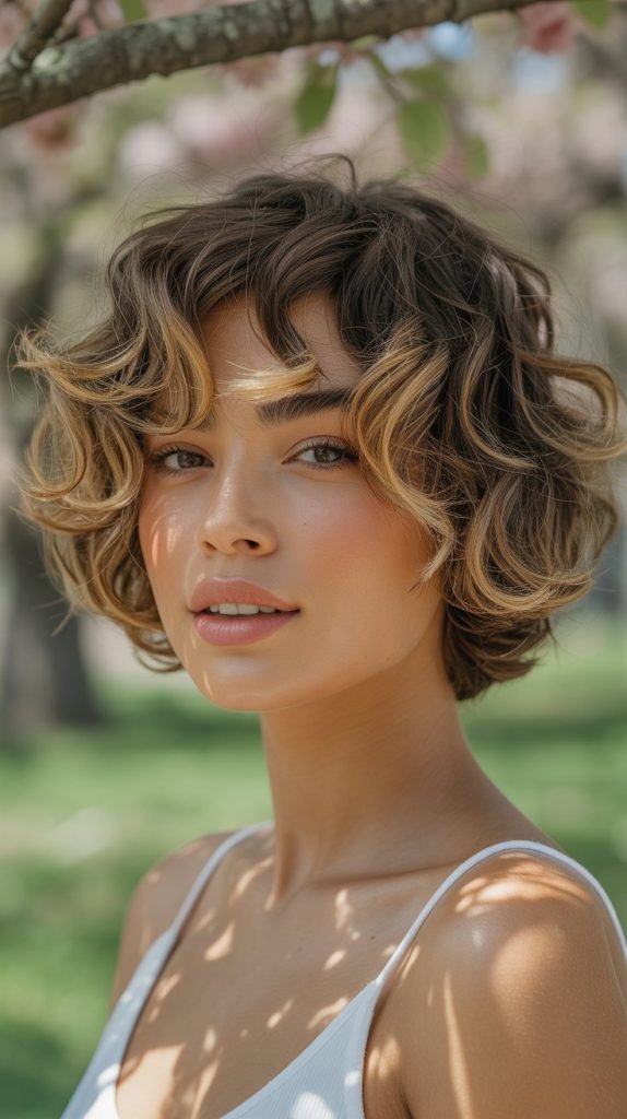  Textured Bob with Subtle Highlights