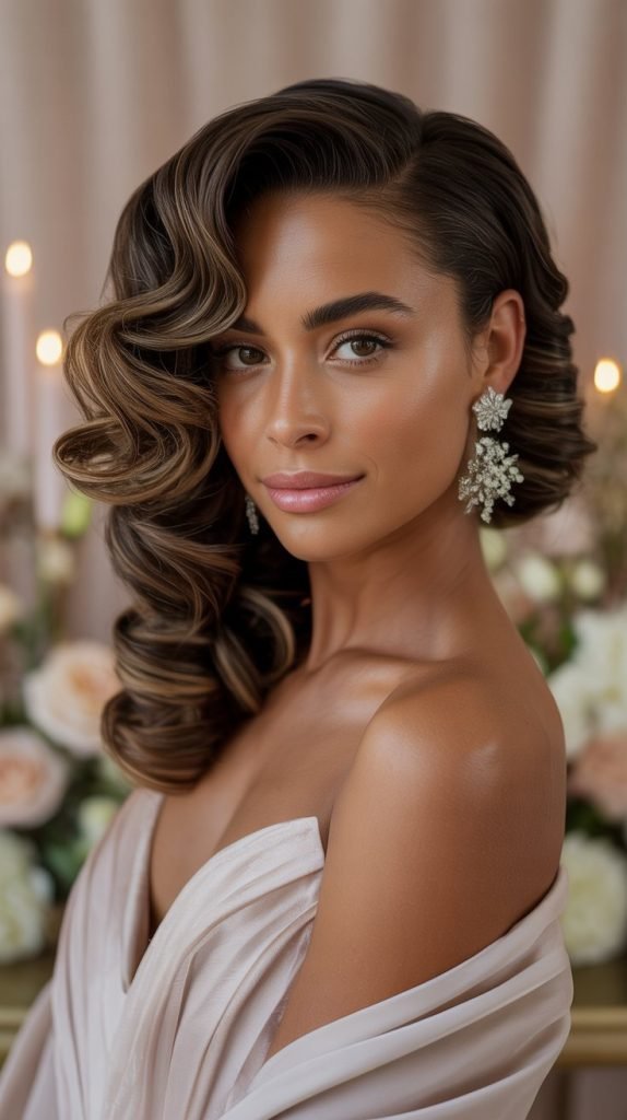 Textured Side Swept Style