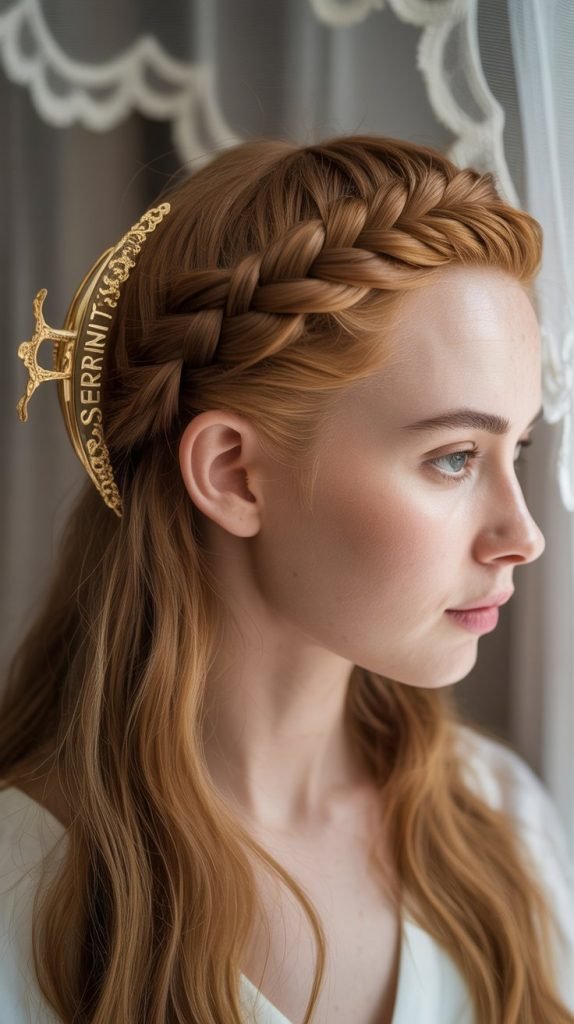  Crown Braid Claw Clip Style