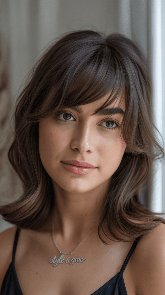  Karina's Side-Swept Bangs