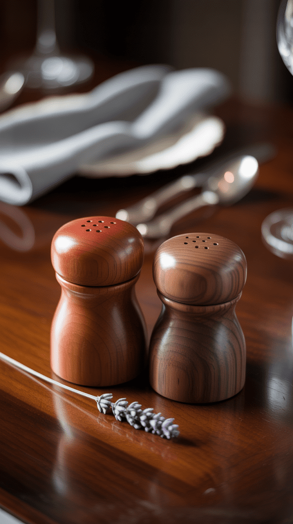 Wooden Salt and Pepper Shakers