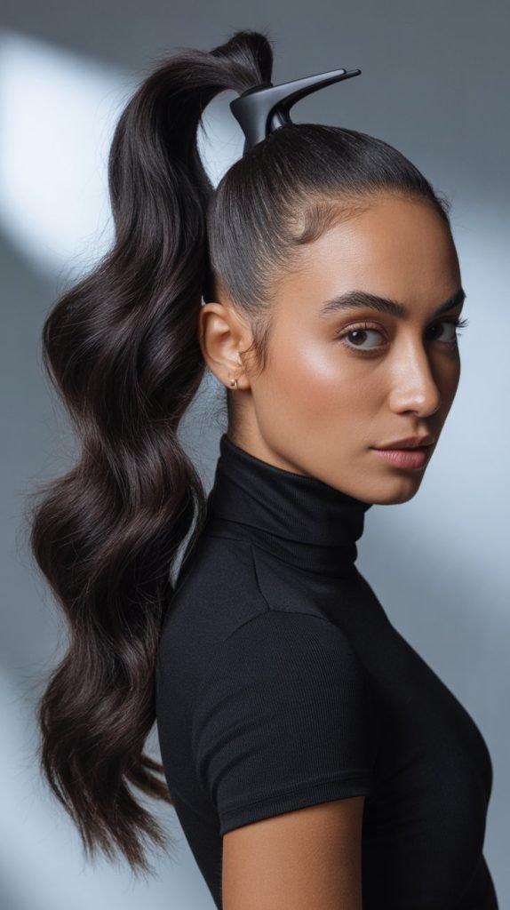  High Ponytail Claw Clip