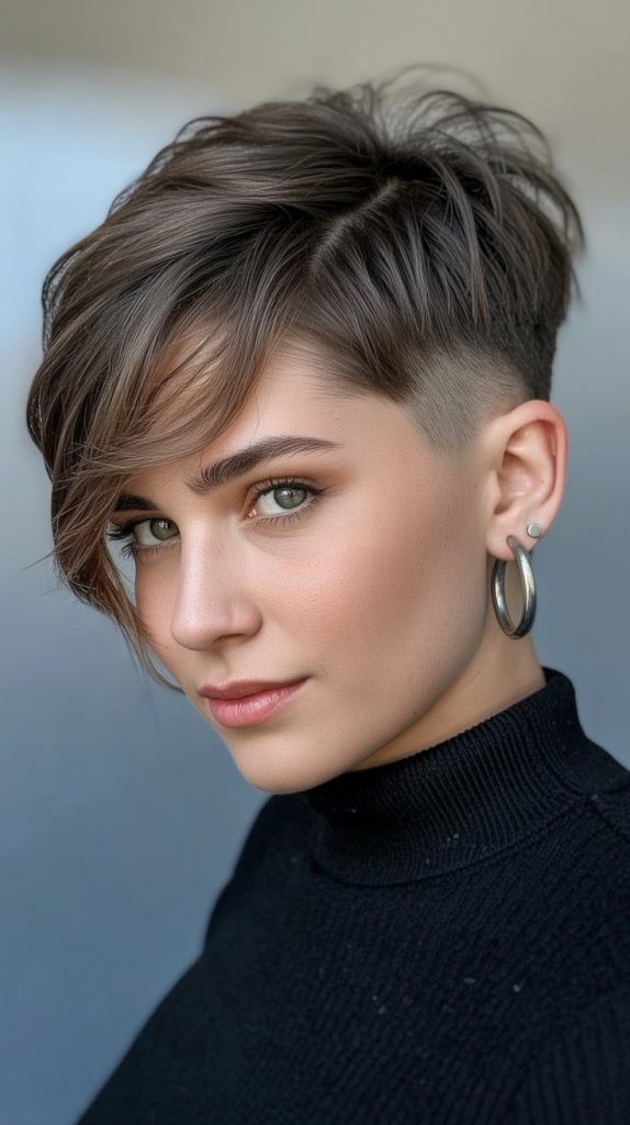 Layered Pixie with Side Undercut