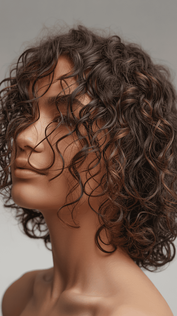 Textured Curly Crop with Defined Spirals