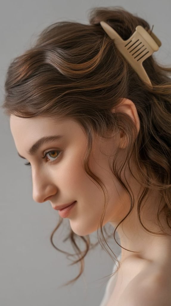 Textured Waves Half-Up