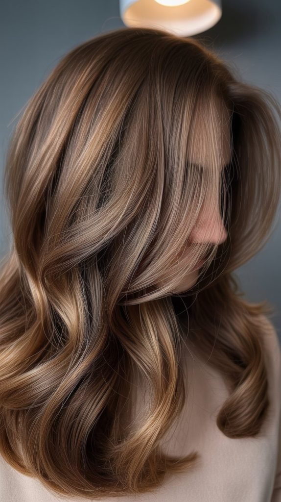 Caramel Lowlights for Added Depth