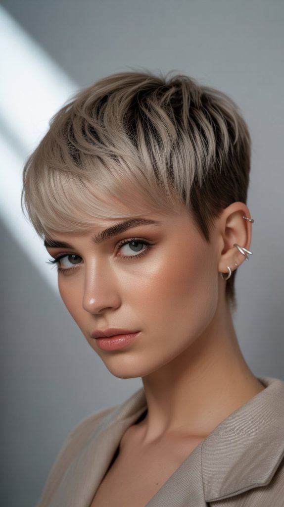  Graduated Pixie with Crown Volume