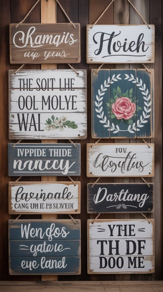 Rustic Wall Signs