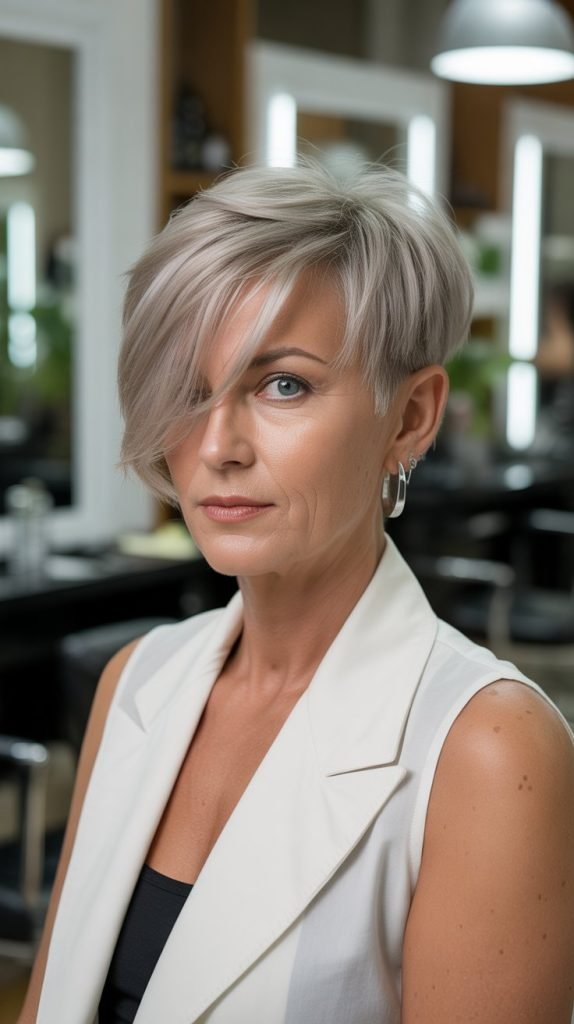 Asymmetrical Pixie Cut