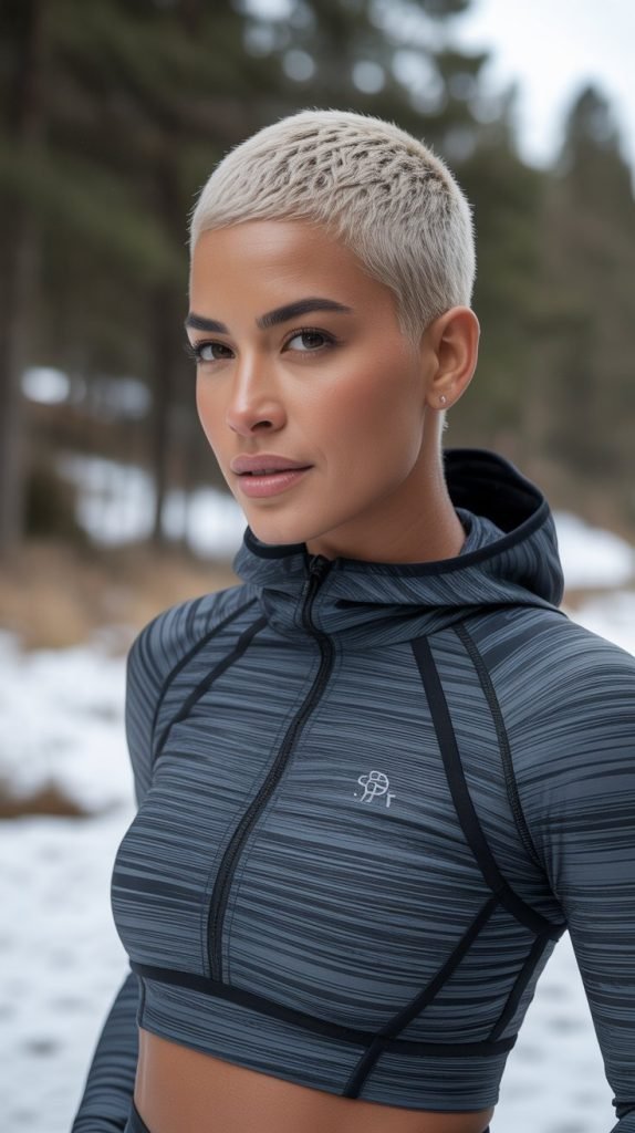 Textured Crop with Tapered Sides