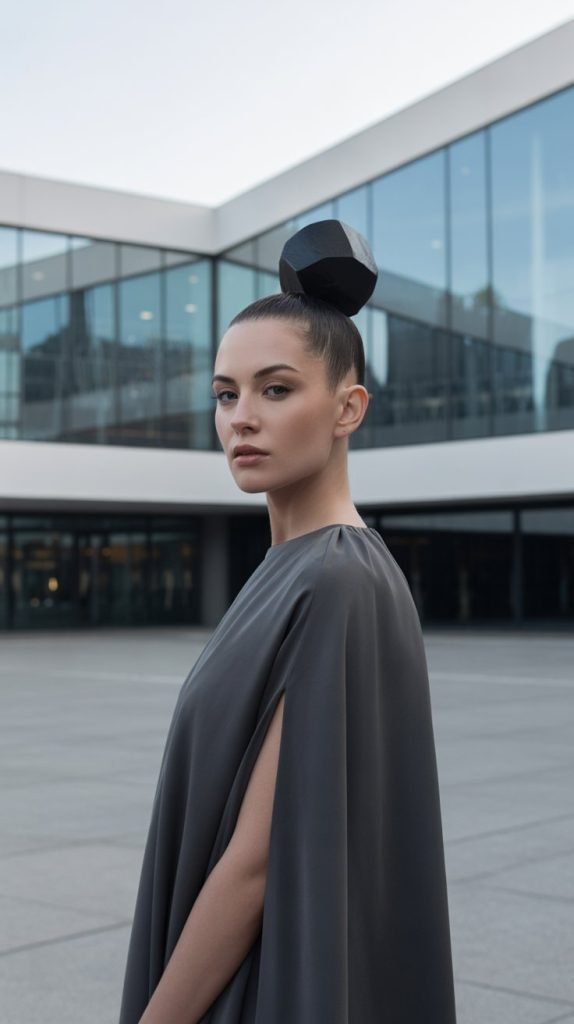 Modern Geometric Bun