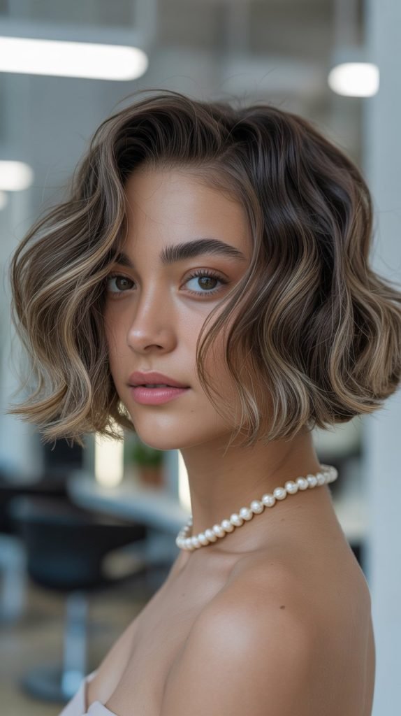 Wavy Bob with Root Shadow