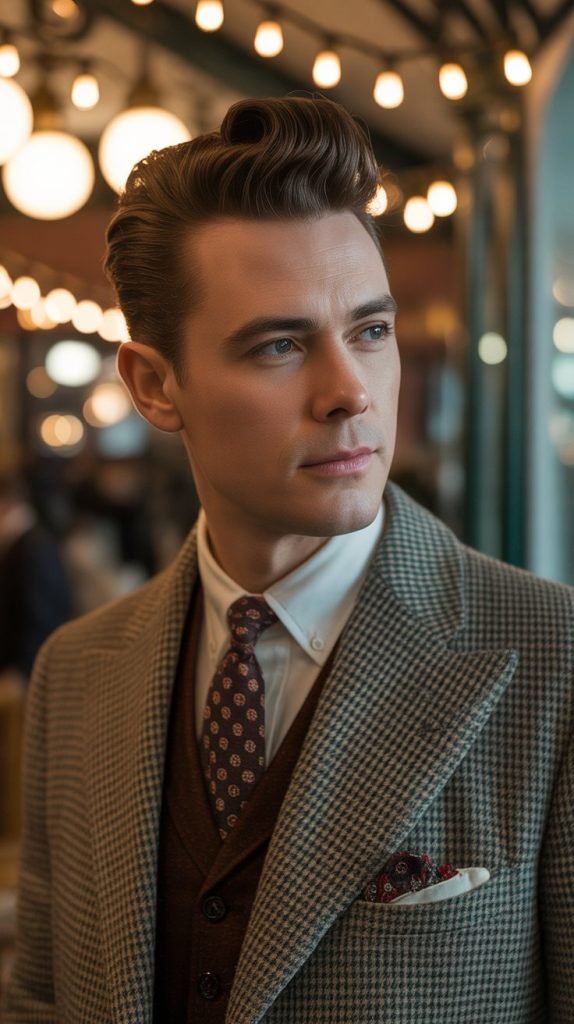 . Vintage-Inspired Pompadour