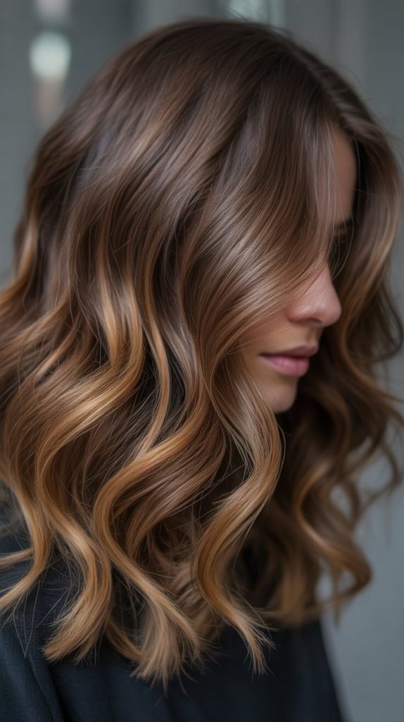 Caramel Feathered Highlights