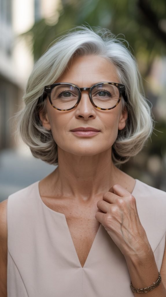  Tapered Neckline with Frame Focus