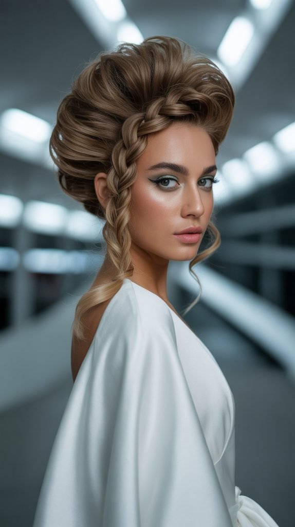 Asymmetrical Braid Detail