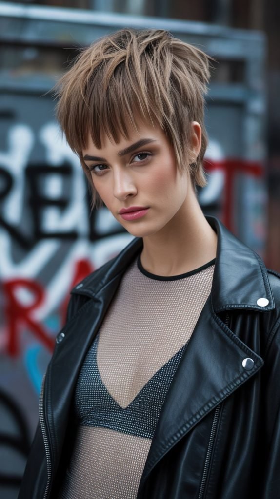 Choppy Bangs with Stacked Inverted Bob