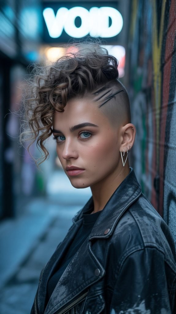 Curly Faux Hawk