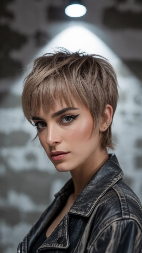  Pixie with Choppy Bangs