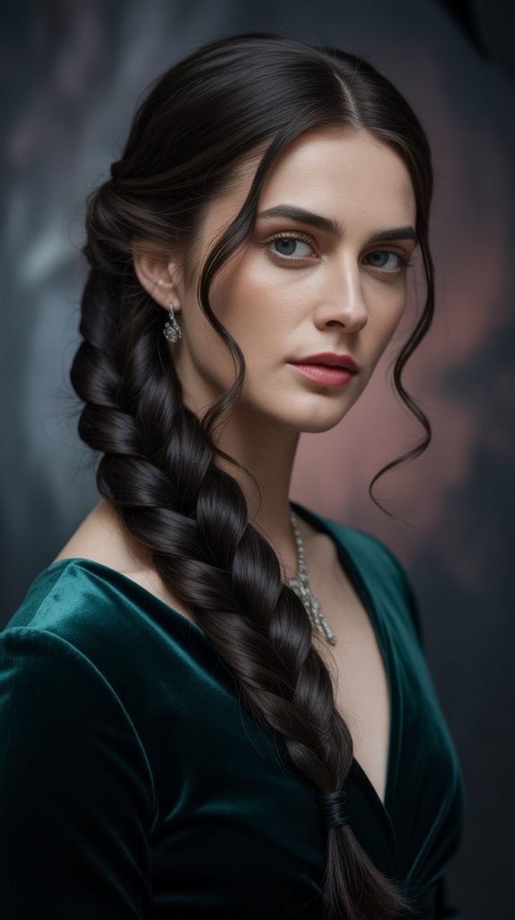 Raven Black French Braid